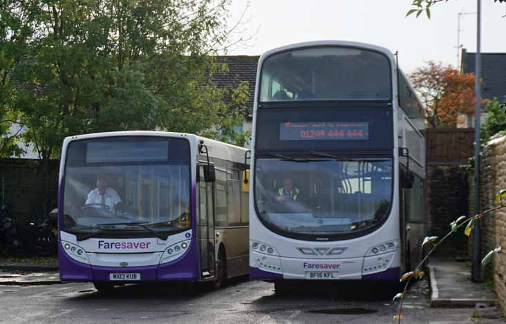 Faresaver Alexander Dennis Enviro200 MX13KUB & Volvo B9TL Wright BF15KFL D7820